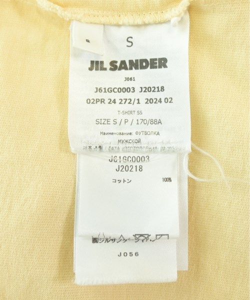 JIL SANDER（ジルサンダー）Tシャツ・カットソー 黄 サイズ:S メンズ/2200700096022