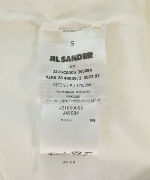 JIL SANDER（ジルサンダー）Tシャツ・カットソー 白 サイズ:S メンズ/2200698164093