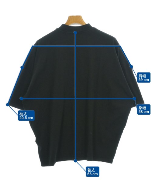 JIL SANDER（ジルサンダー）Tシャツ・カットソー 黒 サイズ:M メンズ/2200698164246