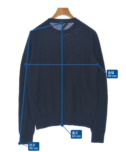JIL SANDER（ジルサンダー）ニット・セーター 紺 サイズ:42(XS位) メンズ/2200693948018