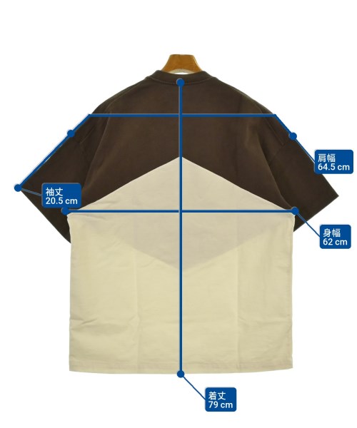 JIL SANDER（ジルサンダー）Tシャツ・カットソー 茶 サイズ:M メンズ/2200654849057