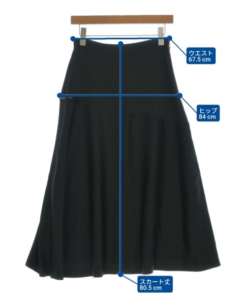 JIL SANDER（ジルサンダー）ロング・マキシ丈スカート 黒 サイズ:32(XXS位) レディース/2200655545231