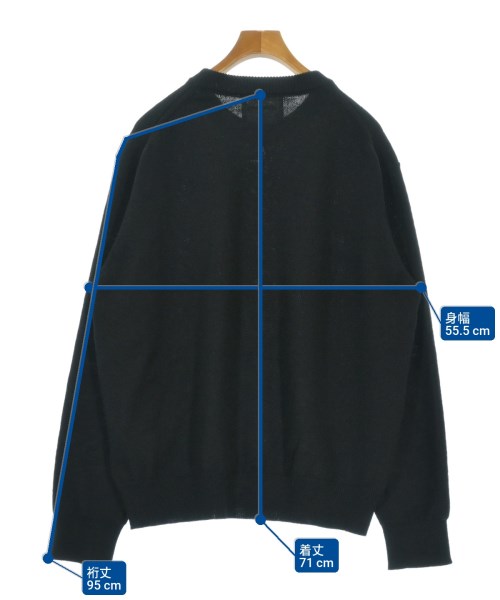 JIL SANDER（ジルサンダー）ニット・セーター 黒 サイズ:50(XL位) メンズ/2200658450037