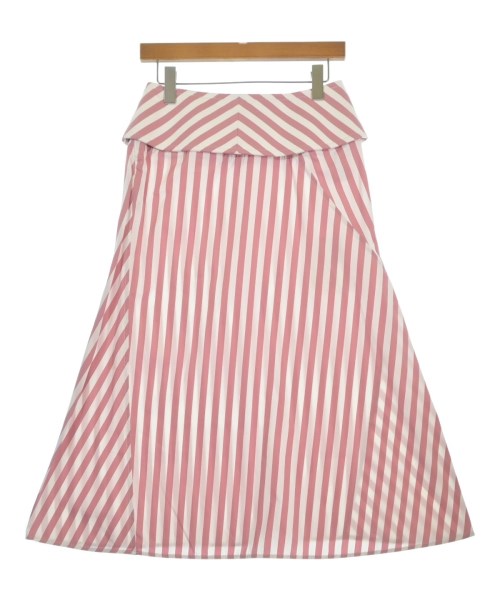 JIL SANDER（ジルサンダー）ひざ丈スカート ピンク サイズ:34(XXS位) レディース/2200658547072