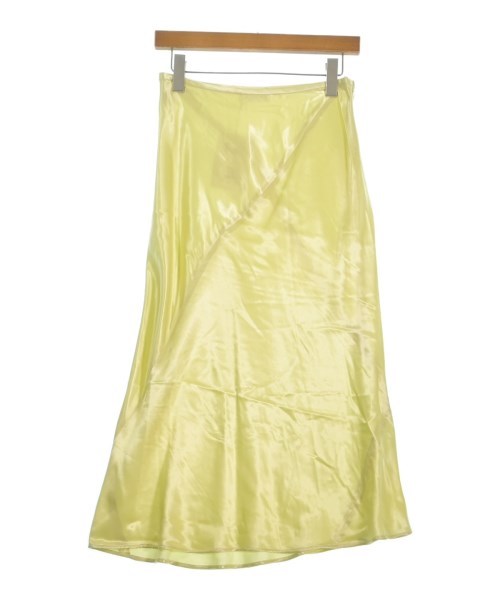 JIL SANDER（ジルサンダー）ひざ丈スカート 黄 サイズ:34(XXS位) レディース/2200658547195