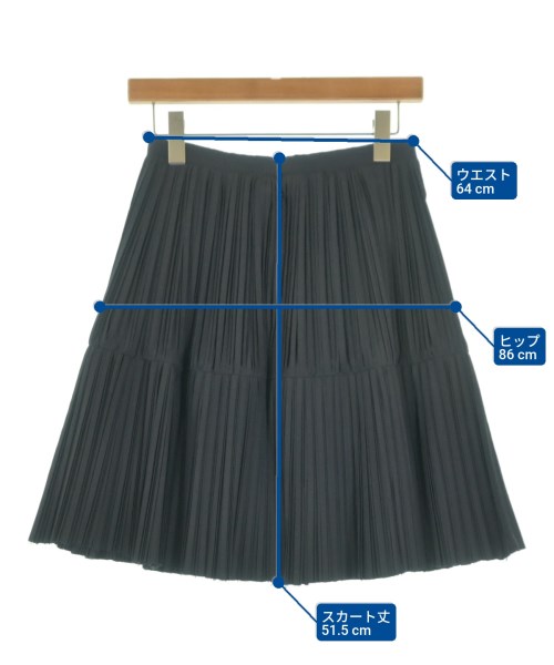 JIL SANDER（ジルサンダー）ひざ丈スカート 黒 サイズ:32(XXS位) レディース/2200655567592