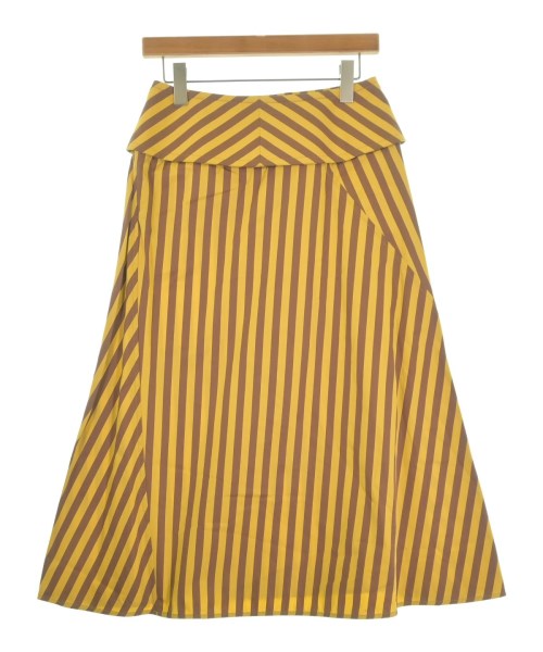 JIL SANDER（ジルサンダー）ひざ丈スカート 黄 サイズ:34(XXS位) レディース/2200659308016
