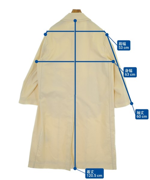 JIL SANDER（ジルサンダー）ステンカラーコート 白 サイズ:44(S位) メンズ/2200659308047