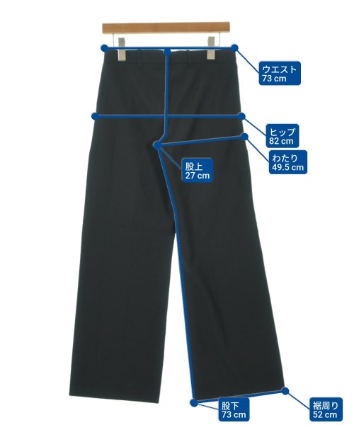 JIL SANDER（ジルサンダー）スラックス 黒 サイズ:34(XXS位) レディース/2200659545282