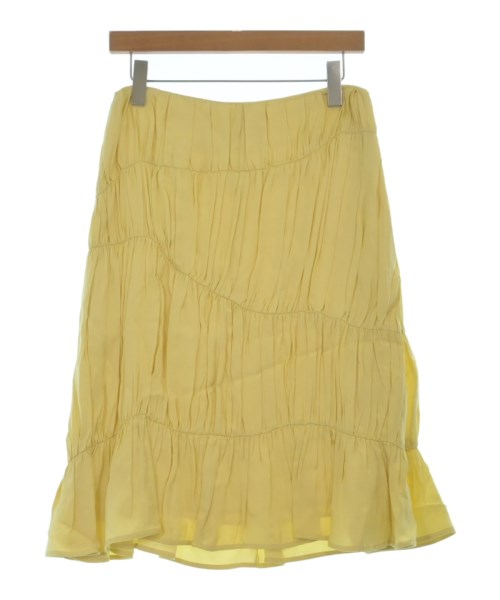 JIL SANDER(ジルサンダー)ひざ丈スカート 黄 サイズ:36(XS位)/2200659829030