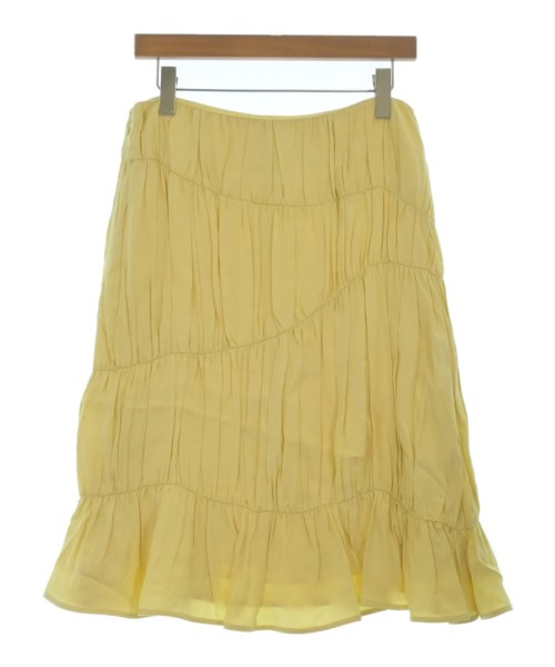 JIL SANDER（ジルサンダー）ひざ丈スカート 黄 サイズ:36(XS位) レディース/2200659829030