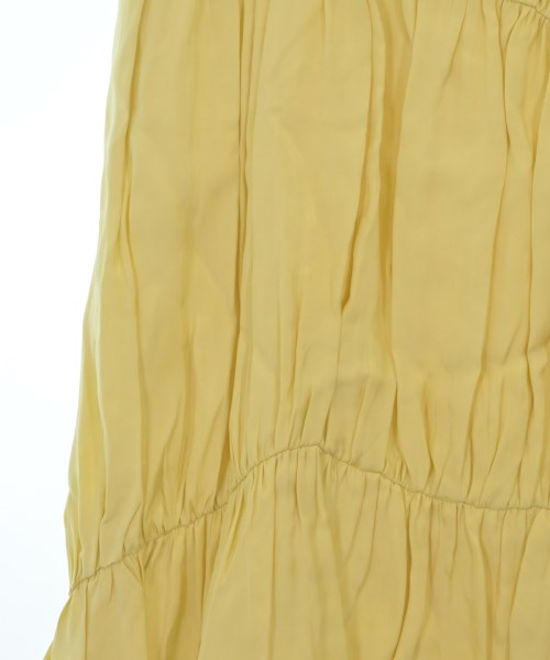 JIL SANDER（ジルサンダー）ひざ丈スカート 黄 サイズ:36(XS位) レディース/2200659829030