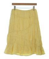 JIL SANDER（ジルサンダー）ひざ丈スカート 黄 サイズ:36(XS位) レディース/2200659829030