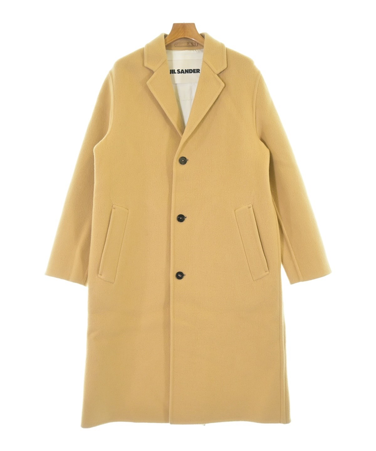 希少美品　カシミヤ　JILSANDER チェスターコート　ロングコート　ベージュ JIL SANDER（ジルサンダー）チェスターコート ベージュ サイズ:46(M位