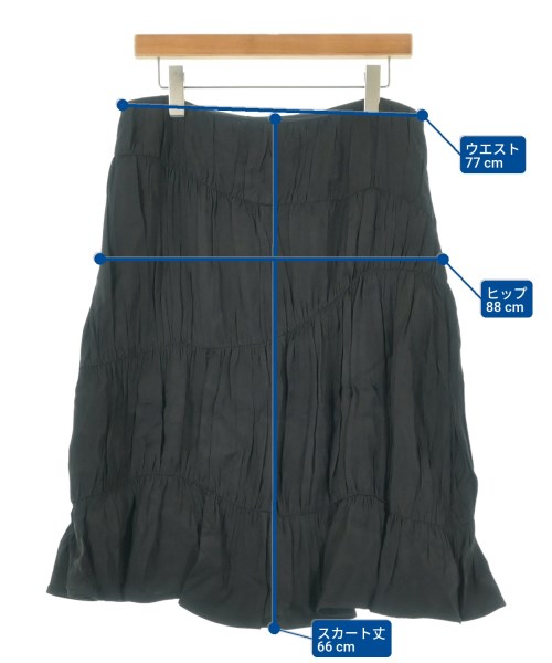 JIL SANDER（ジルサンダー）ロング・マキシ丈スカート 黒 サイズ:38(S位) レディース/2200661110010