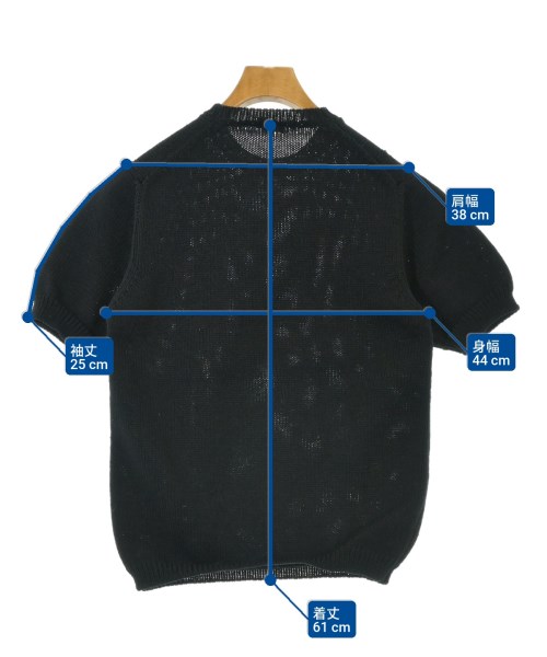 JIL SANDER（ジルサンダー）ニット・セーター 黒 サイズ:48(L位) メンズ/2200659631053