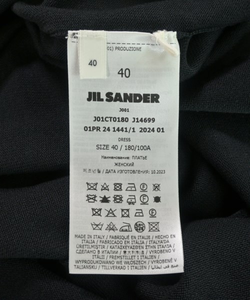 JIL SANDER（ジルサンダー）ワンピース 黒 サイズ:40(M位) レディース/2200711413023