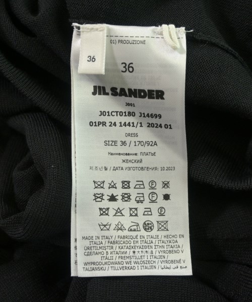 JIL SANDER（ジルサンダー）ワンピース 黒 サイズ:36(XS位) レディース/2200711413030