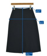 JIL SANDER（ジルサンダー）ひざ丈スカート 紺 サイズ:32(XXS位) レディース/2200713811155