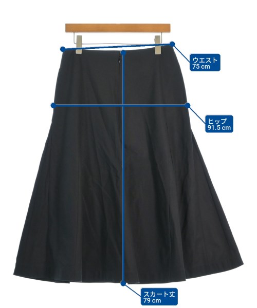 JIL SANDER（ジルサンダー）ロング・マキシ丈スカート 黒 サイズ:40(L位) レディース/2200713883398