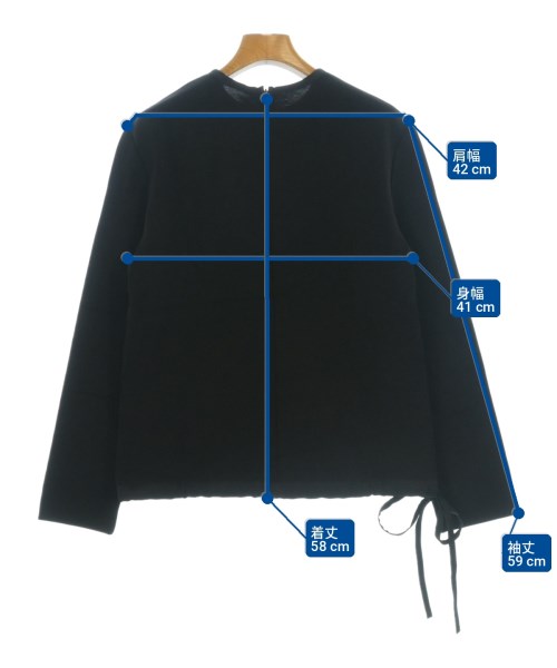 JIL SANDER（ジルサンダー）スウェット 黒 サイズ:34(XXS位) レディース/2200713883572
