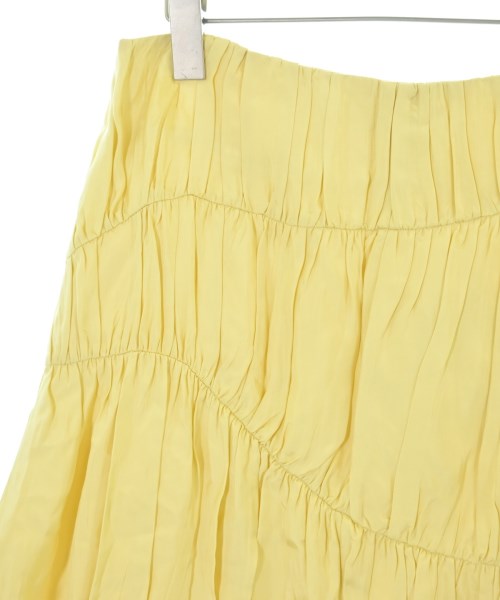 JIL SANDER（ジルサンダー）ひざ丈スカート 黄 サイズ:32(XS位) レディース/2200714105017