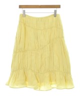 JIL SANDER（ジルサンダー）ひざ丈スカート 黄 サイズ:32(XS位) レディース/2200714105017