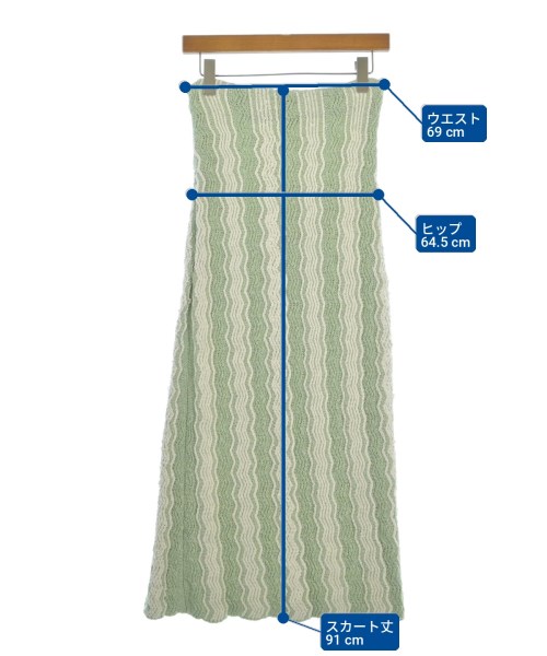 JIL SANDER（ジルサンダー）ひざ丈スカート 緑 サイズ:32(XS位) レディース/2200714507071