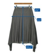 JIL SANDER（ジルサンダー）ひざ丈スカート 茶 サイズ:32(XXS位) レディース/2200714419022