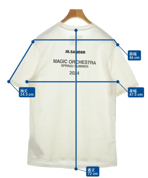 JIL SANDER（ジルサンダー）Tシャツ・カットソー 白 サイズ:M メンズ/2200714849102