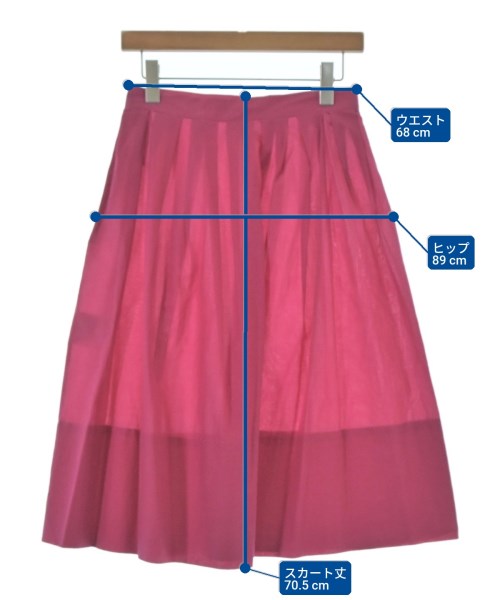 JIL SANDER（ジルサンダー）ひざ丈スカート ピンク サイズ:36(XS位) レディース/2200715023037