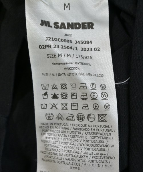 JIL SANDER（ジルサンダー）Tシャツ・カットソー 黒 サイズ:M メンズ/2200715337066