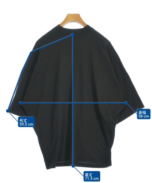 JIL SANDER（ジルサンダー）Tシャツ・カットソー 黒 サイズ:M メンズ/2200715337066