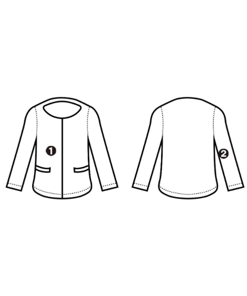 JIL SANDER（ジルサンダー）ノーカラージャケット 白 サイズ:32(XXS位) レディース/2200713497045