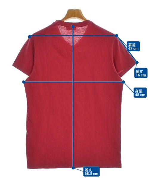JIL SANDER（ジルサンダー）Tシャツ・カットソー 赤 サイズ:S メンズ/2200718235239