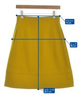 JIL SANDER（ジルサンダー）ひざ丈スカート 黄 サイズ:34(XXS位) レディース/2200719378065