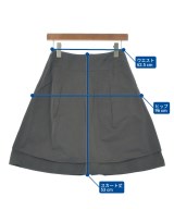 JIL SANDER（ジルサンダー）ひざ丈スカート グレー サイズ:32(XXXS位) レディース/2200635262073