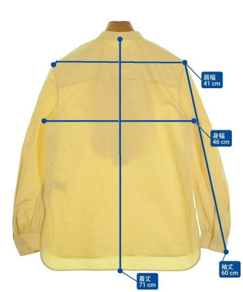 JIL SANDER（ジルサンダー）カジュアルシャツ 黄 サイズ:32(XXS位) レディース/2200645208030