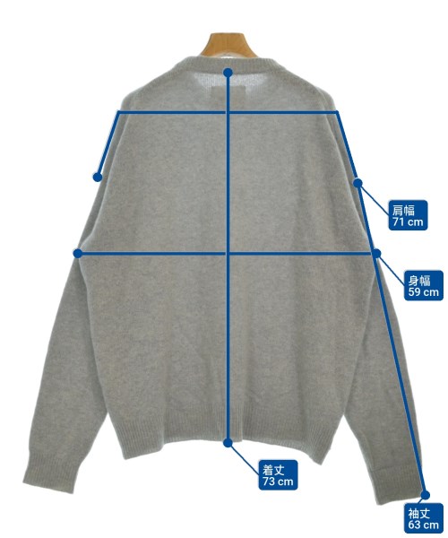 JIL SANDER（ジルサンダー）ニット・セーター グレー サイズ:48(L位) メンズ/2200645232042