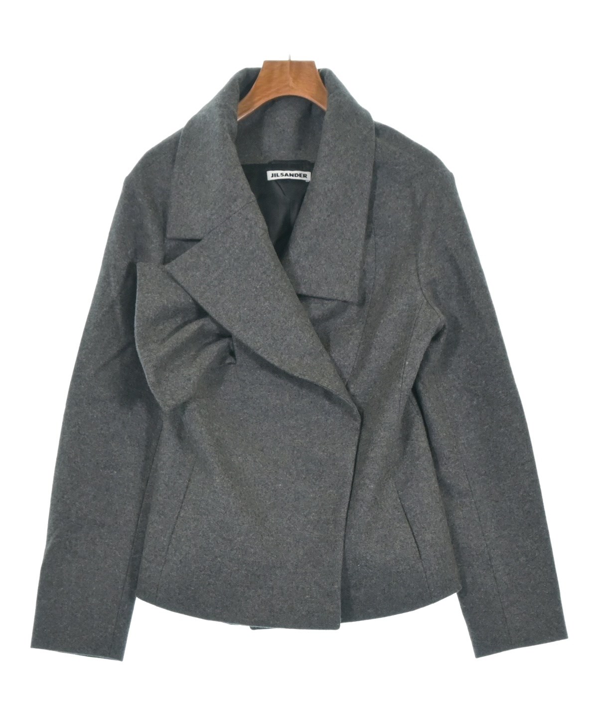 JIL SANDER（ジルサンダー）ピーコート グレー サイズ:36(XS位