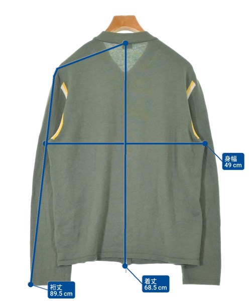 JIL SANDER（ジルサンダー）カーディガン カーキ サイズ:50(XL位) メンズ/2200634044274