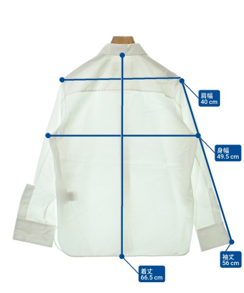 JIL SANDER（ジルサンダー）カジュアルシャツ 白 サイズ:32(XXS位) レディース/2200645562040