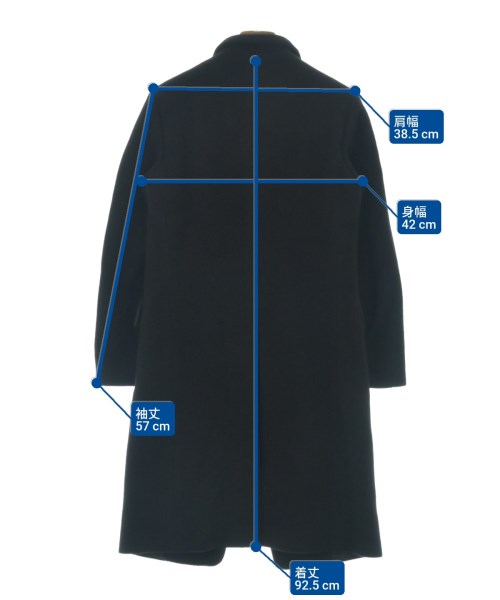 JIL SANDER（ジルサンダー）チェスターコート 黒 サイズ:34(XXS位) レディース/2200643463028
