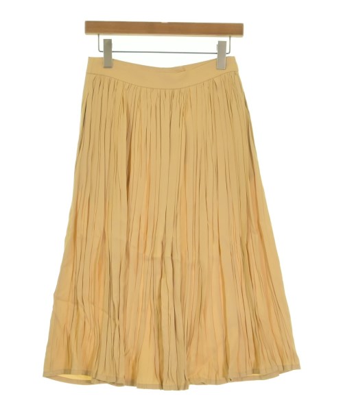 JIL SANDER（ジルサンダー）ひざ丈スカート ベージュ サイズ:32(XXS位) レディース/2200646743165