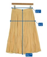 JIL SANDER（ジルサンダー）ひざ丈スカート ベージュ サイズ:32(XXS位) レディース/2200646743165