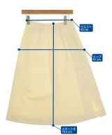 JIL SANDER（ジルサンダー）ひざ丈スカート 白 サイズ:32(XXS位) レディース/2200646819181