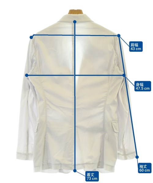 JIL SANDER（ジルサンダー）カジュアルジャケット 白 サイズ:44(S位) メンズ/2200647237052