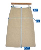 JIL SANDER（ジルサンダー）ひざ丈スカート ベージュ サイズ:32(XXS位) レディース/2200648329107