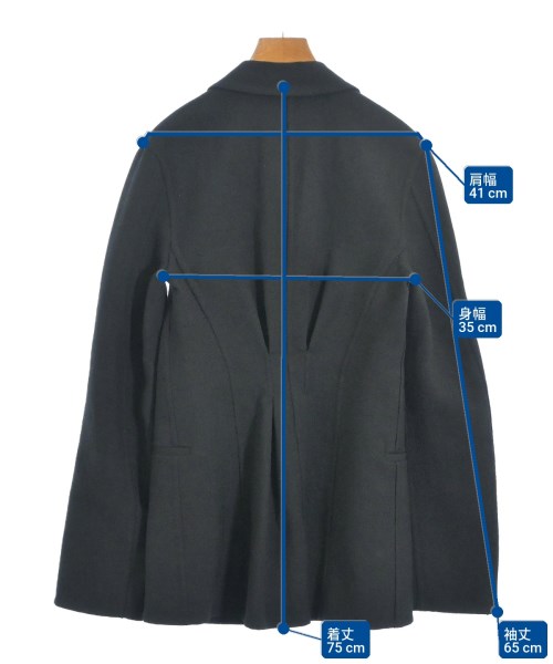 JIL SANDER（ジルサンダー）カジュアルジャケット 黒 サイズ:32(XXS位) レディース/2200644049016