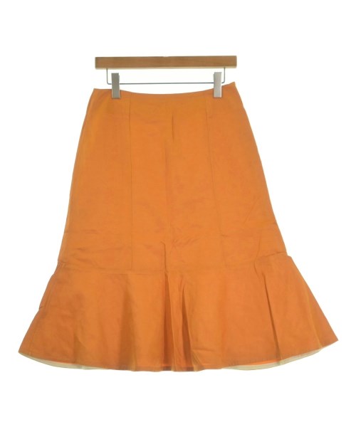 JIL SANDER(ジルサンダー)ひざ丈スカート オレンジ サイズ:36(XS位)/2200648265344